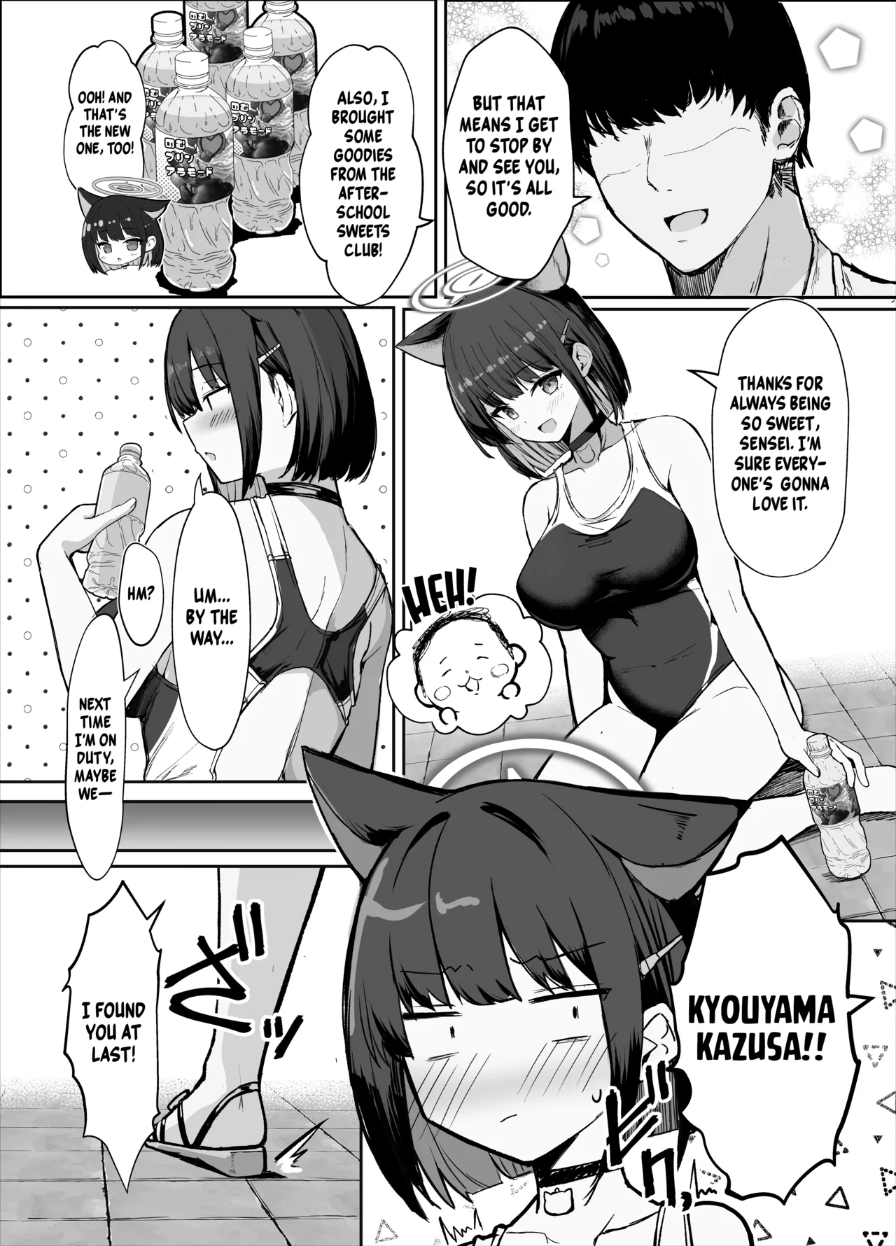 Hentai Manga Comic-Fucking Kazusa in a Swimsuit After School-Read-3